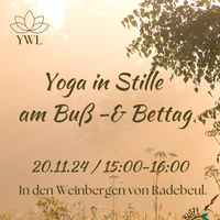 Yoga in Stille am Buß- und Bettag in Radebeul